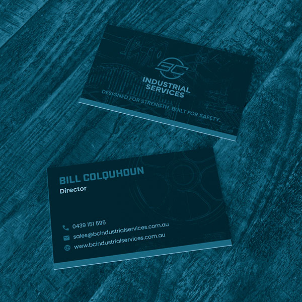 BC Industrial Services Business Card Mockup