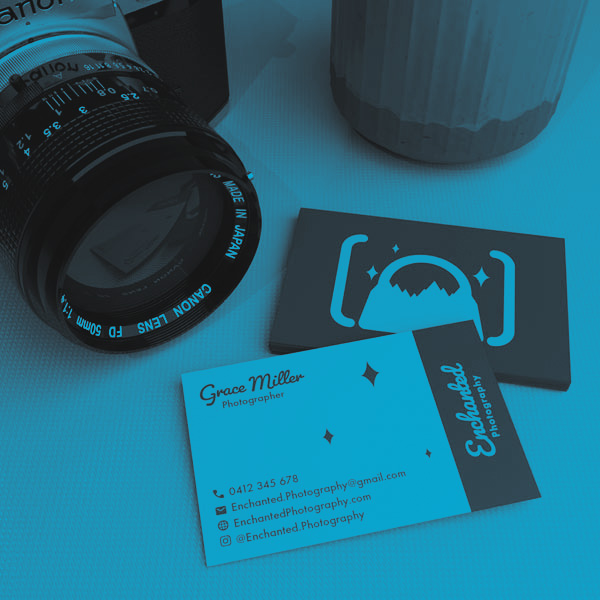 Enchanted photography Business Card Mockup