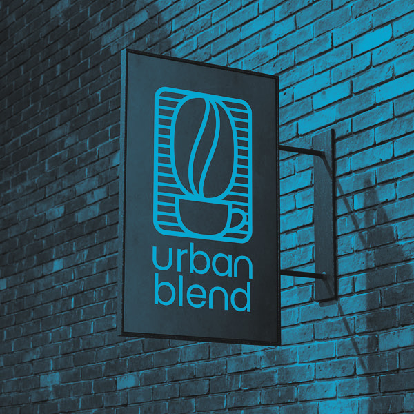 Urban Blend Logo Mockup
