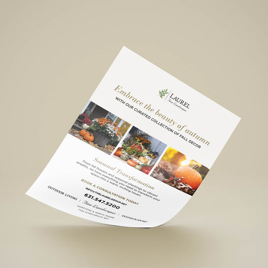 The Laurel Group Autumn Flyer Mockup